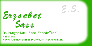 erzsebet sass business card